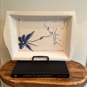 Elegant Blue and White serving platter